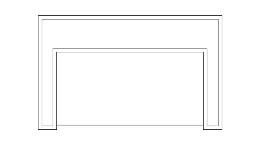 Wall frame design cad block in AutoCAD, dwg file. - Cadbull