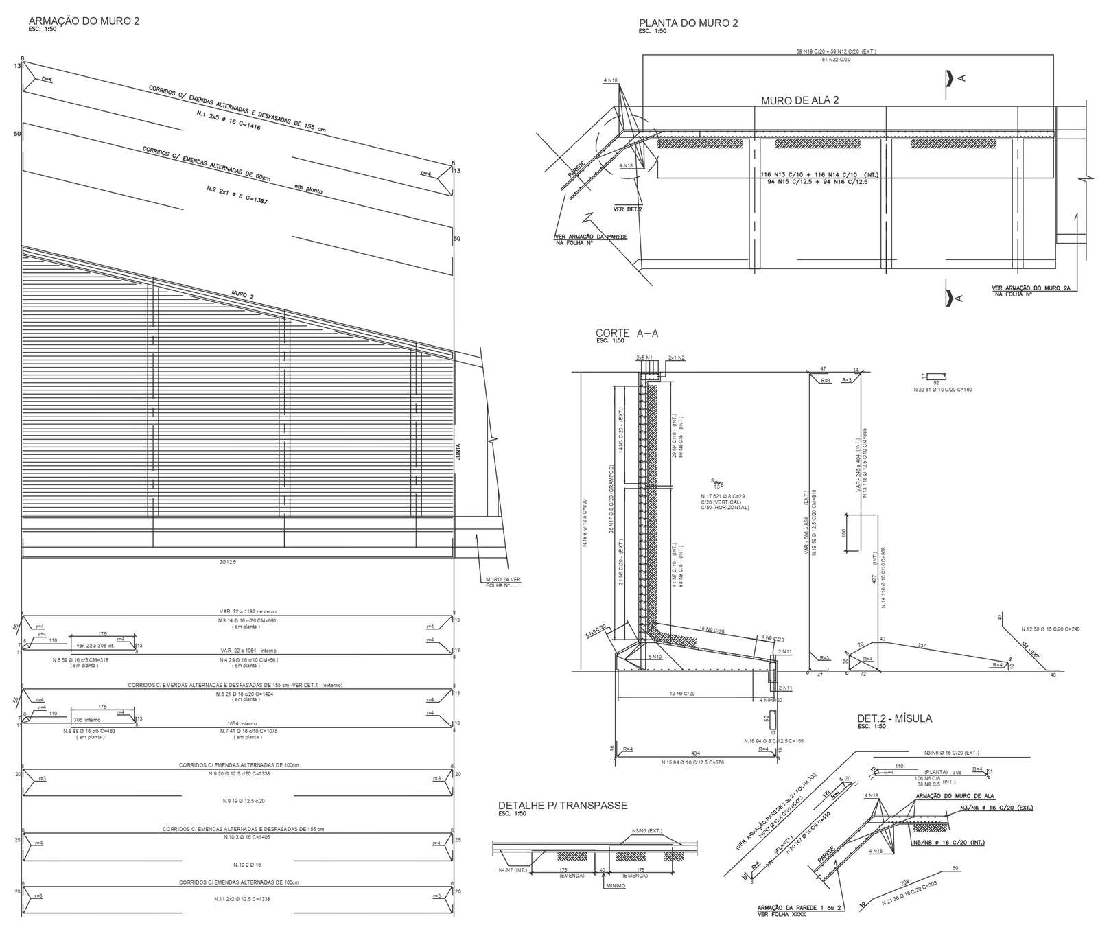 Wall frame detail in section plan and elevation DWG autoCAD drawing ...