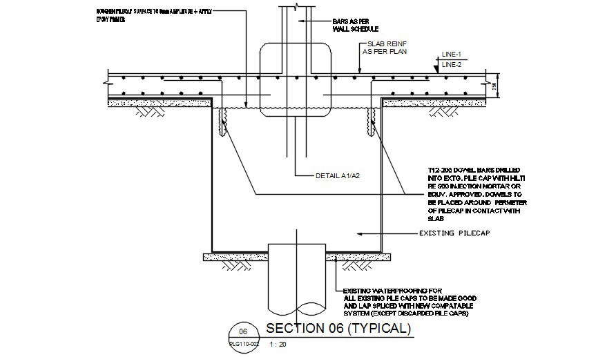 Wall schedule typical section details are given in this AutoCAD Drawing ...