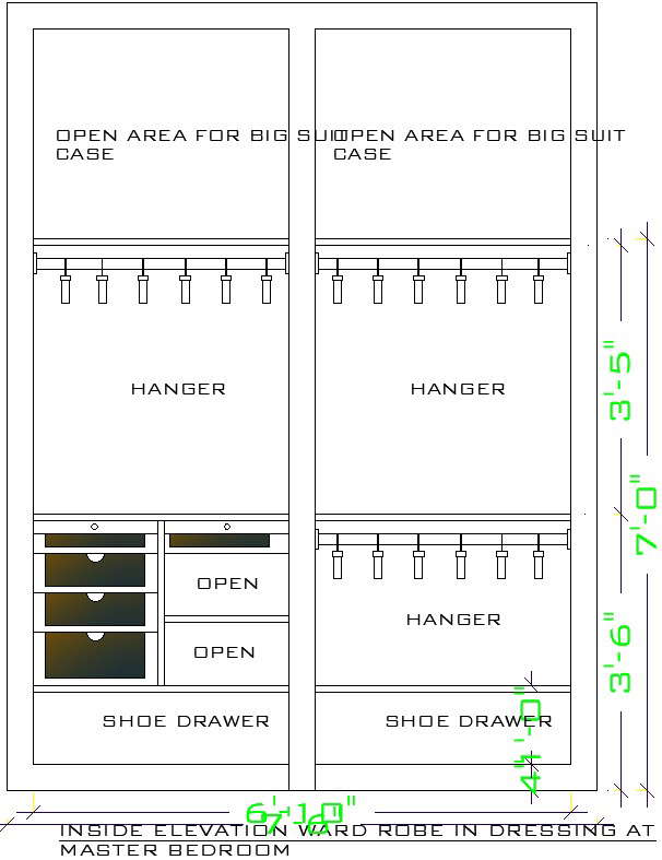 Wardrobe design details - Cadbull