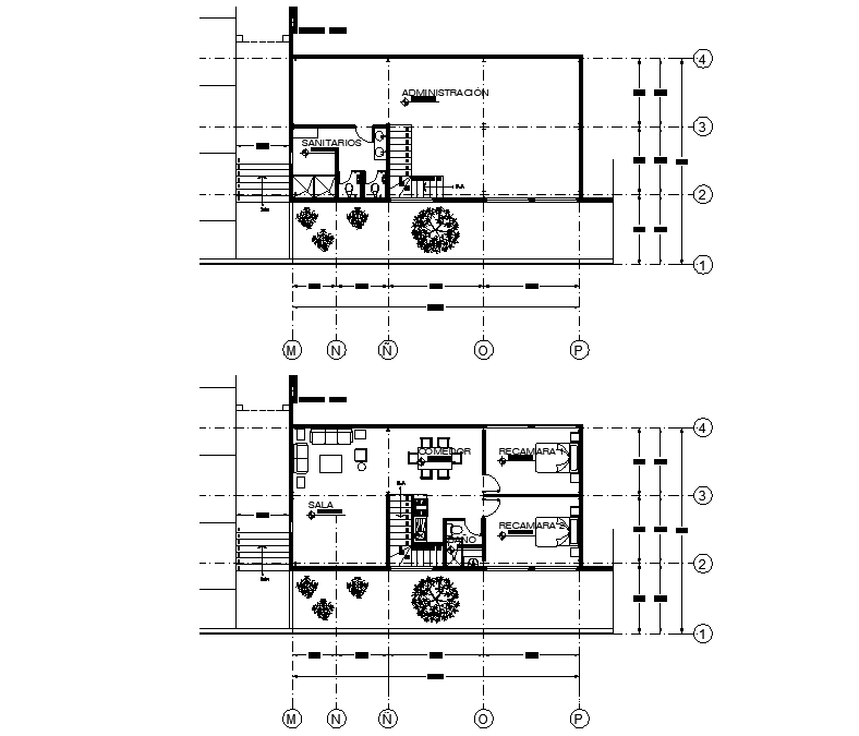 Ware house plan detail dwg file - Cadbull