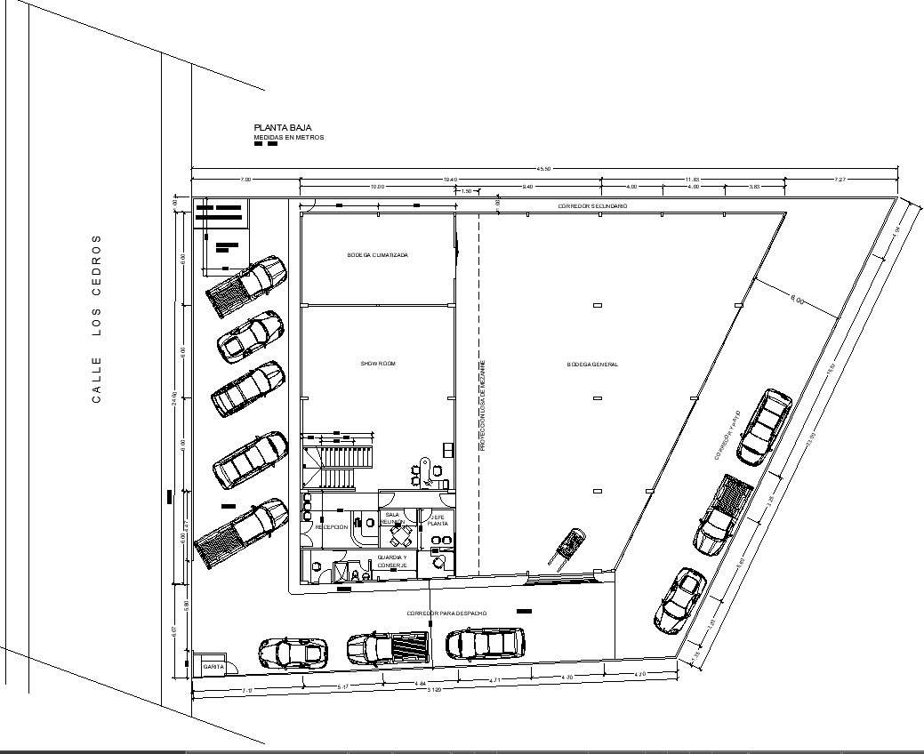 Warehouse detail plan in AutoCAD 2D - Cadbull