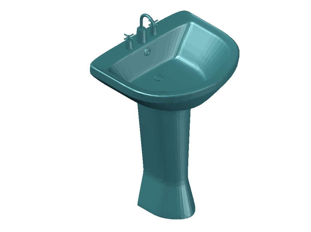 Wash Basin 3d Model Cad File Free Download Cadbull