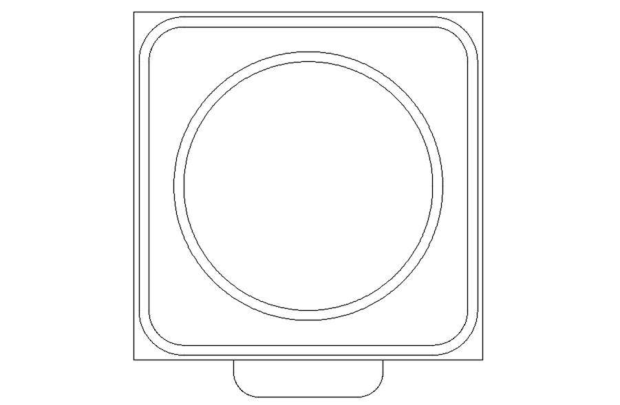 Washing Machine Cad Block Plan View In Autocad Dwg File