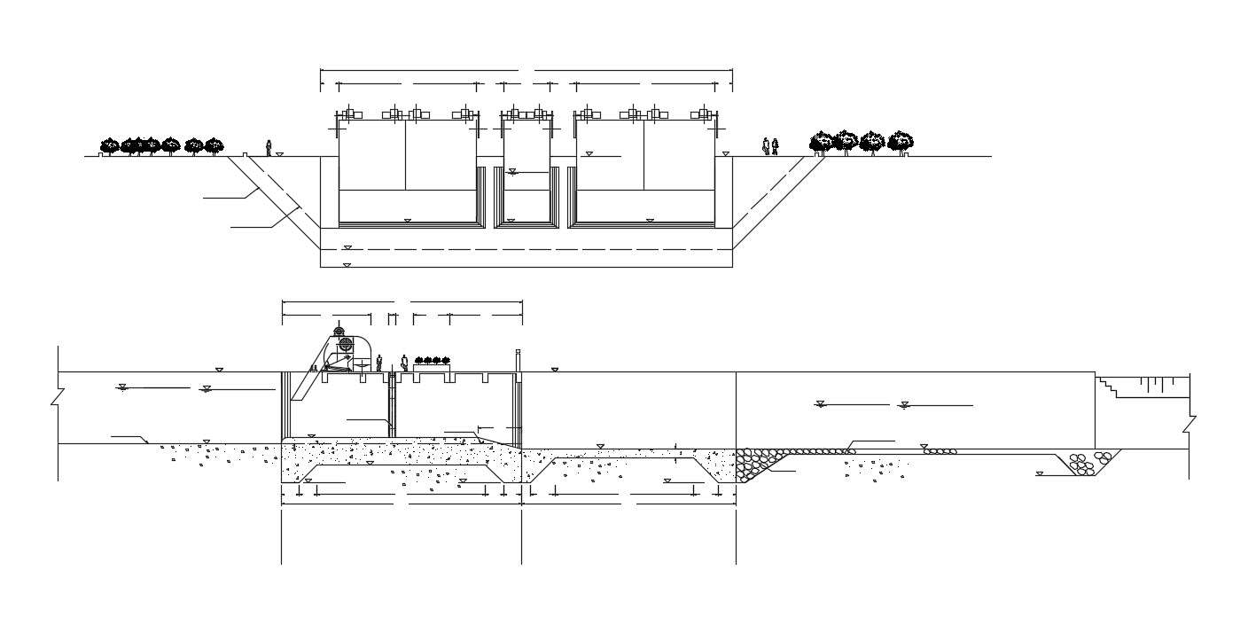 Structure Detail Of Canal In Dwg File Cadbull Canal Structures | My XXX ...