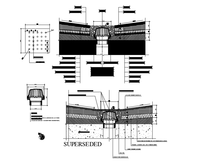 Detail Dwg Waterproofing Cad Pump Sump Xv Drawings Internal Contiguous ...