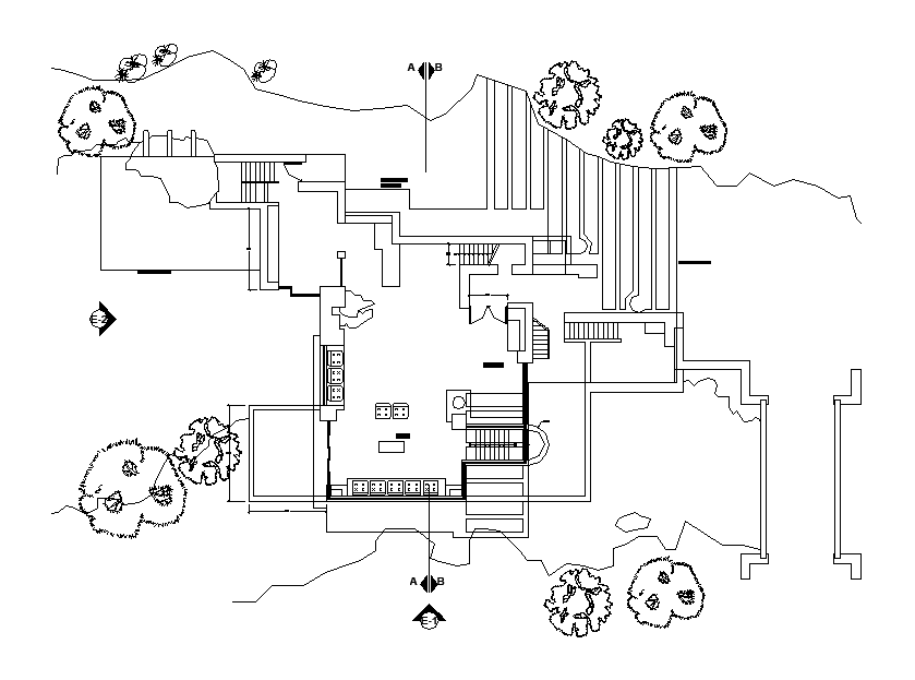 Waterfall House Plan Ground Floor Plan CAD Drawing DWG File Cadbull   WaterfallHousePlanGroundFloorPlanCADDrawingDWGFileMonNov2020040348 