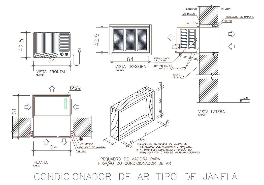 Window Type Air Conditioner Diagram