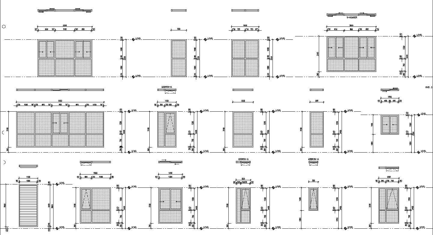 Window aluminum frame details in AutoCAD, dwg file. - Cadbull