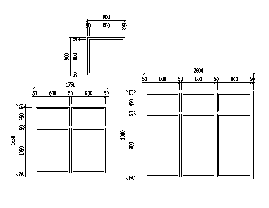 Windows detail of 18x18m residential building plan is given in this ...