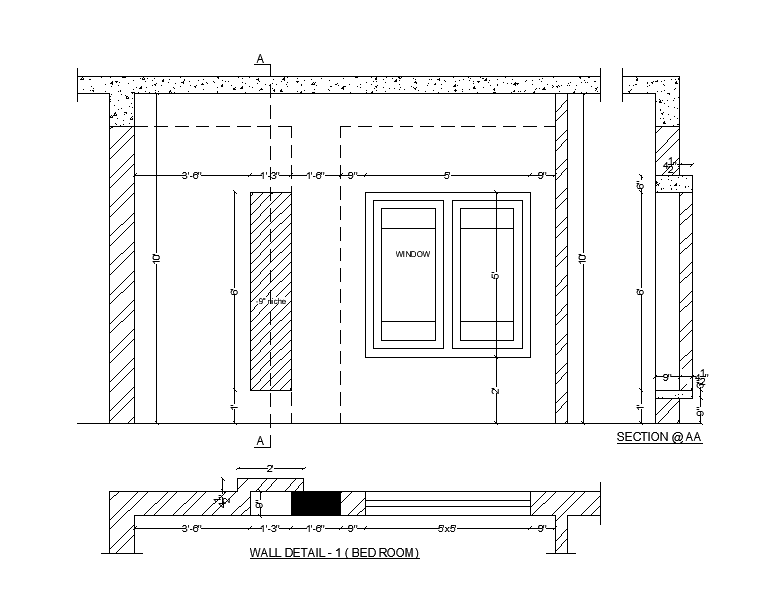 Window Section Detail Drawing Specified In This AutoCAD File. Download ...