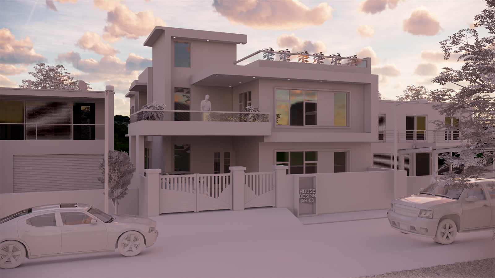 Wonderful house design elevation Revit drawing file is given here