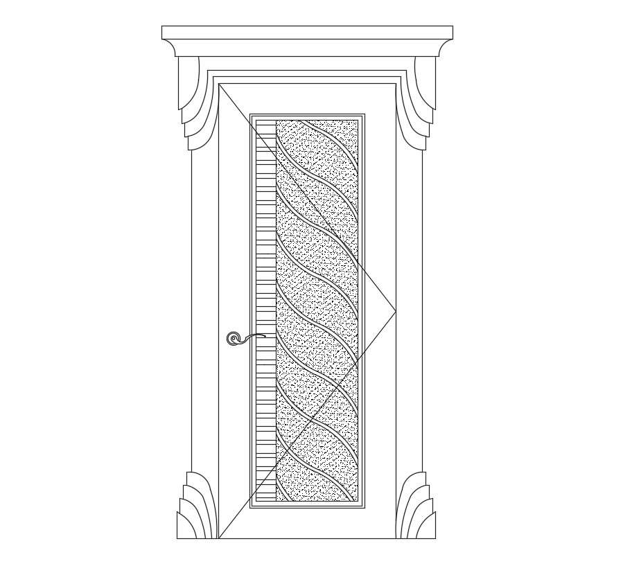 Wooden Door Design - Cadbull