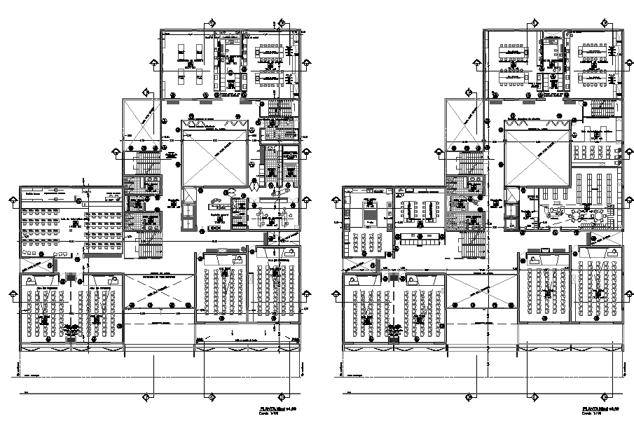 Working Commercial Layout plan detail dwg file - Cadbull