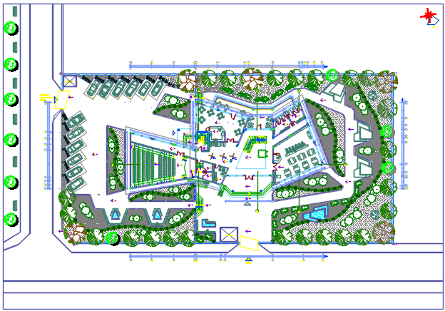 Working Commercial plan detail dwg file - Cadbull