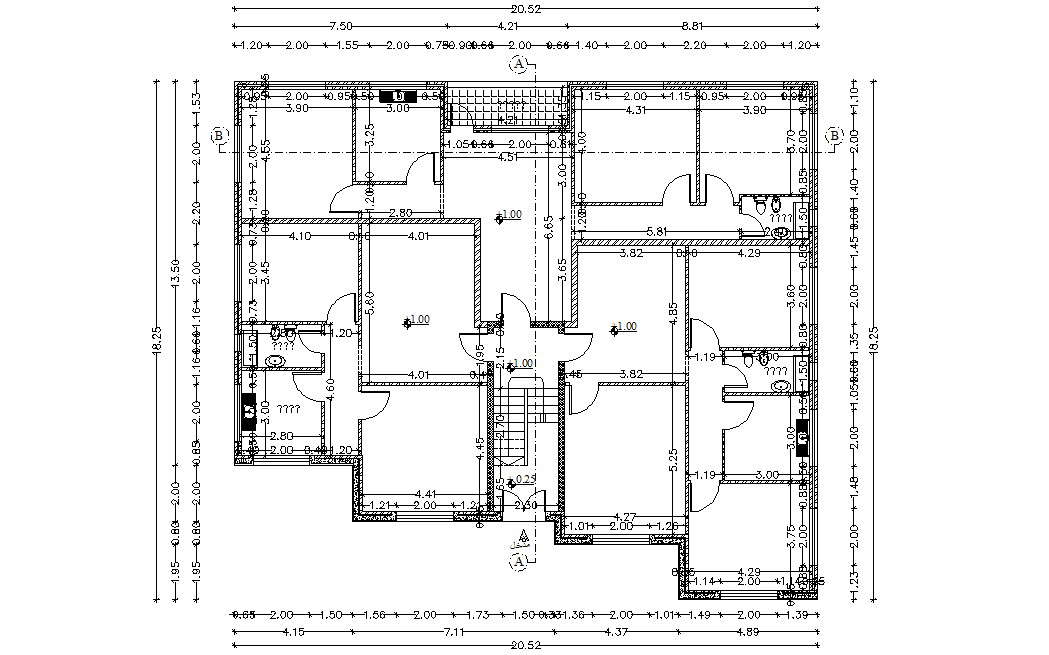 Working Drawing Of Residential Building Flat Design Autocad File Working Drawing Of Residential Building Flat Design Autocad File