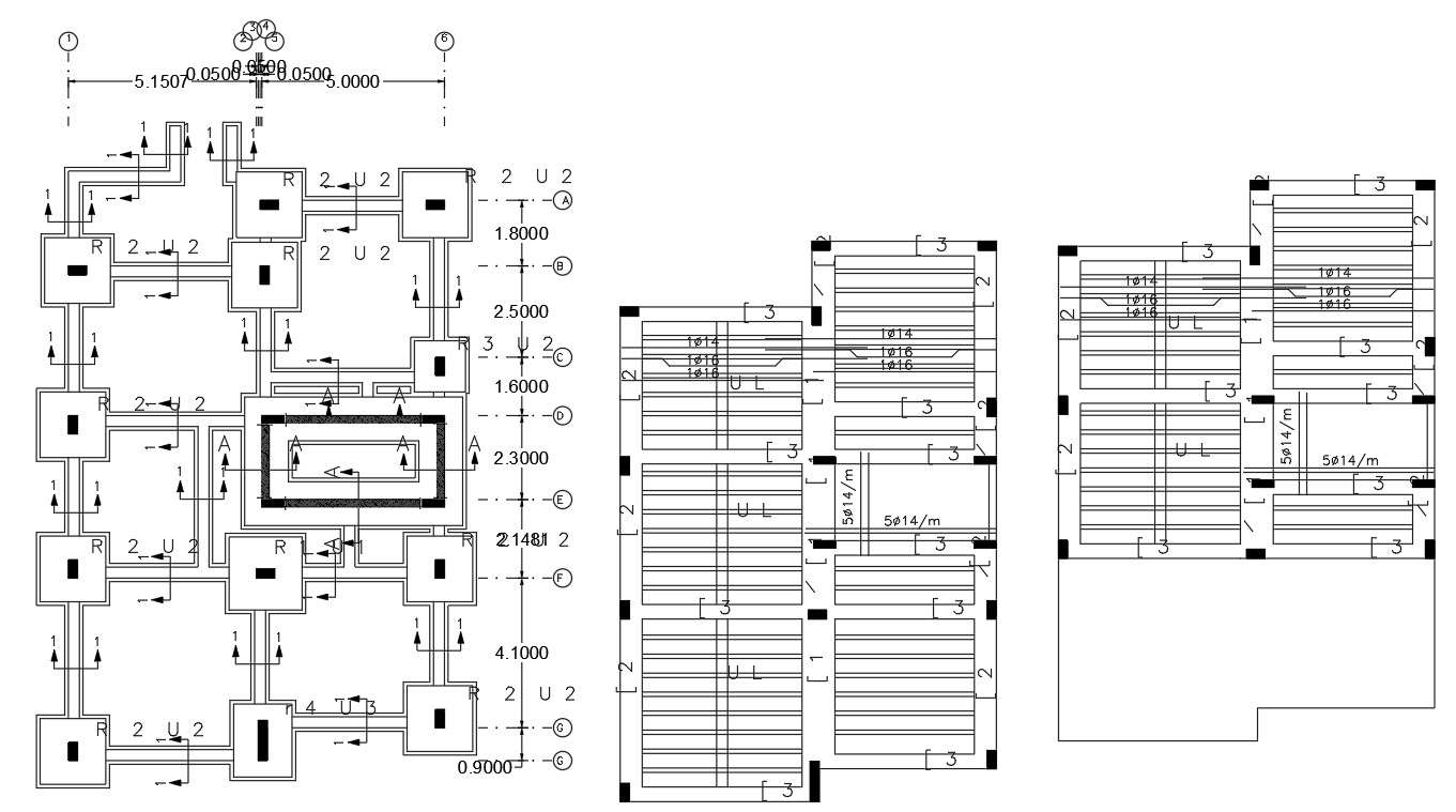 Working Drawing Slab Structural Drawing CAD File - Cadbull