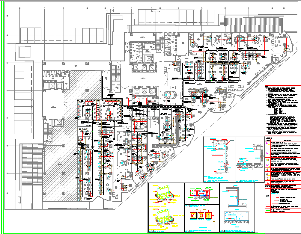 Working Floor Layout plan dwg file - Cadbull