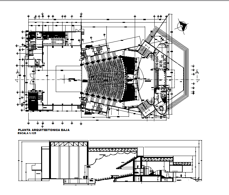 Working commercial plan detail dwg file - Cadbull