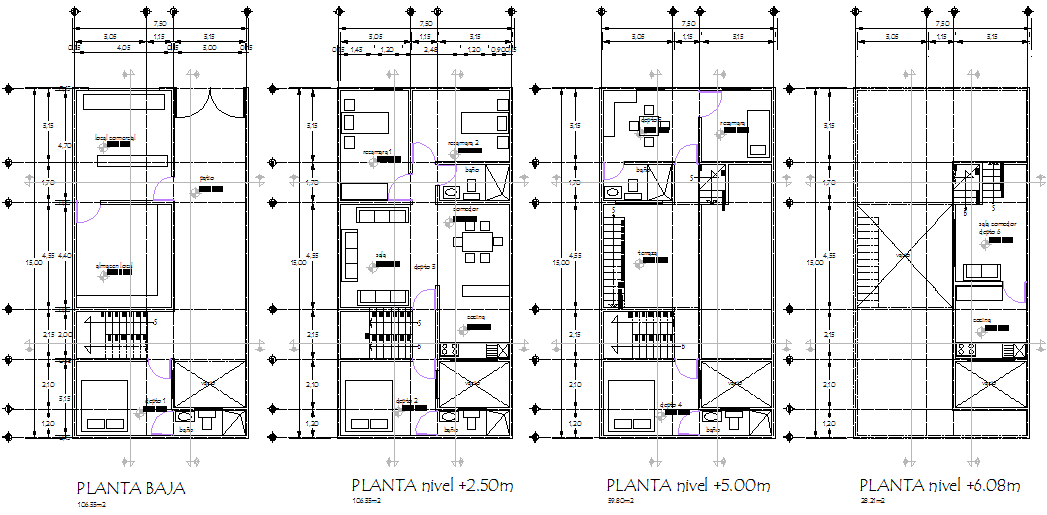 Working House Plan Detail Dwg File - Cadbull