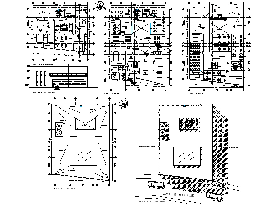 Working house planing autocad file - Cadbull