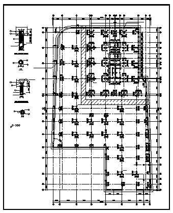 Working layout of Pile layout design drawing - Cadbull