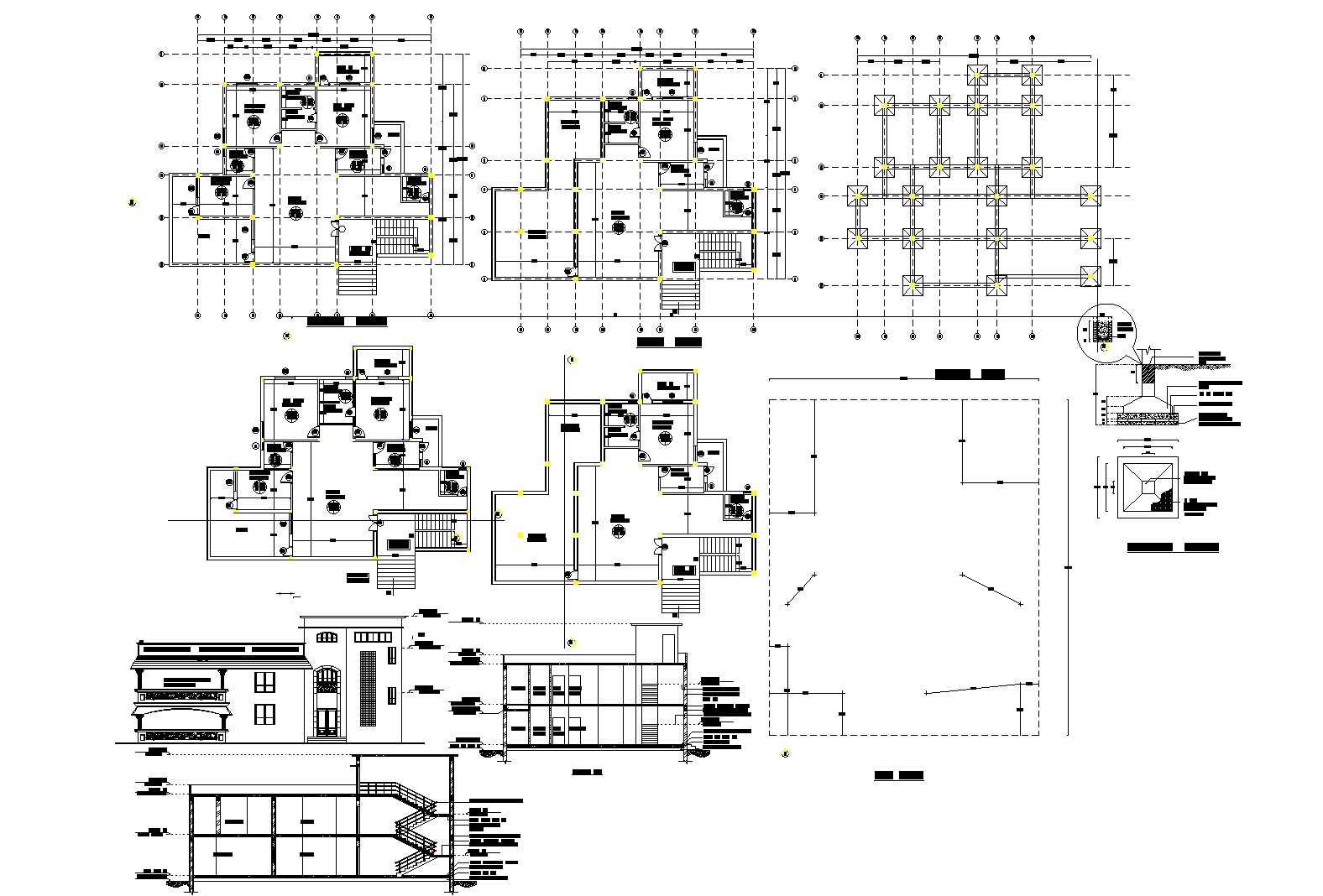 working-plan-for-one-family-house-detail-dwg-file-cadbull