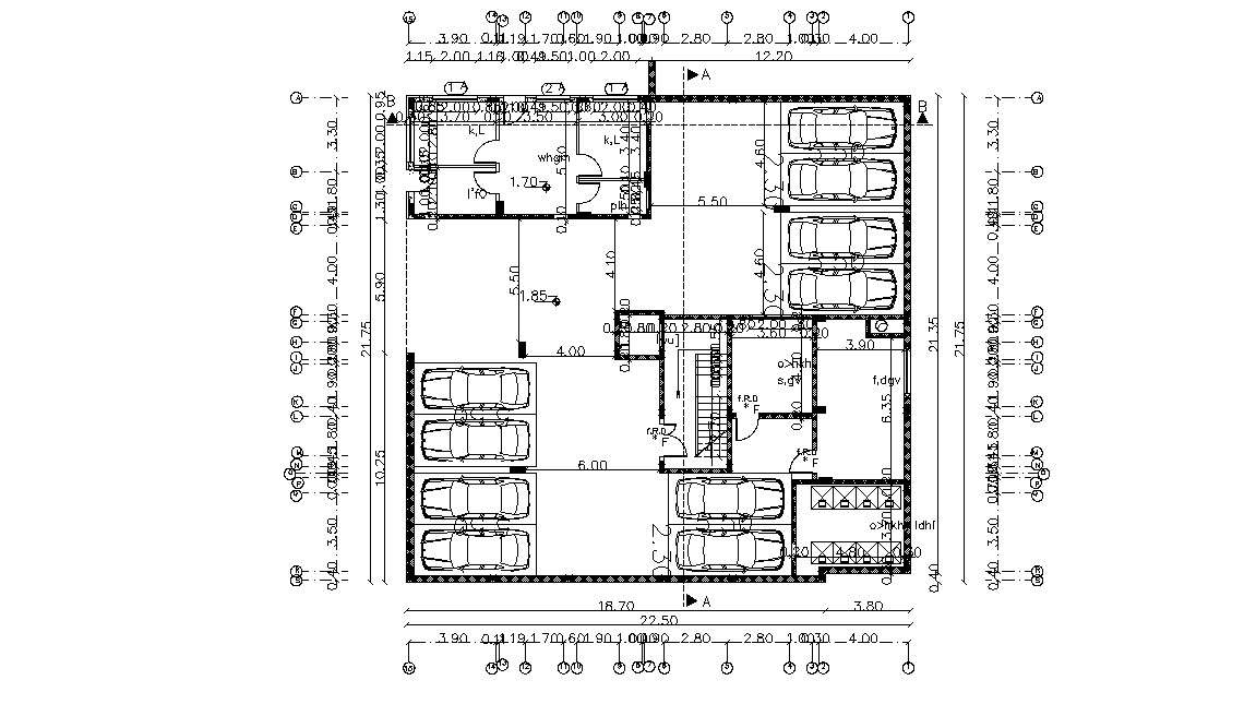 Basement Parking Layout Plan And Working Drawing Cad Vrogue Co