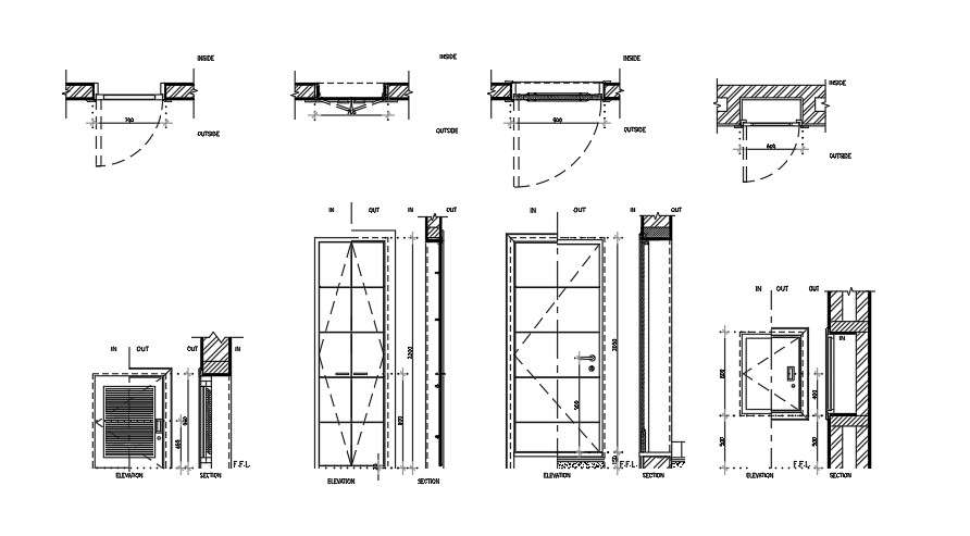 Different Types Of Door Cad Block Plan N Design, 53% Off