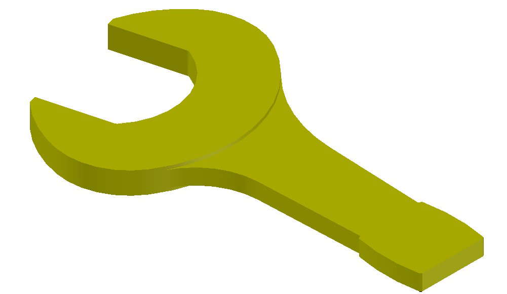 Wrench 3D Model In AutoCAD File Cadbull