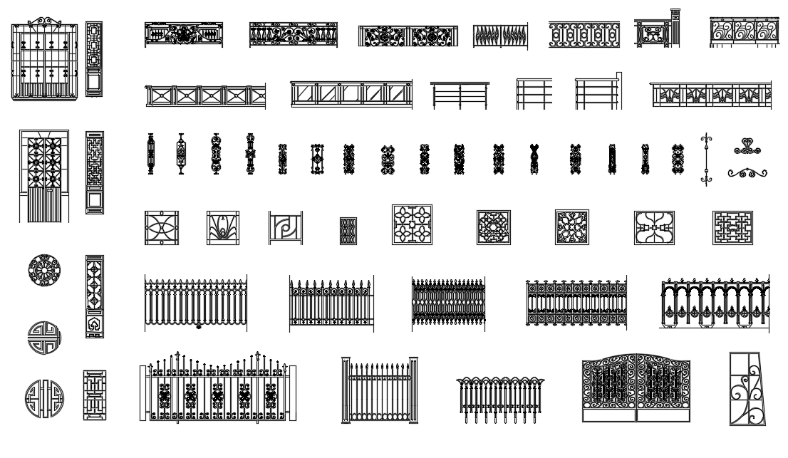 Wrought iron fences - Cadbull