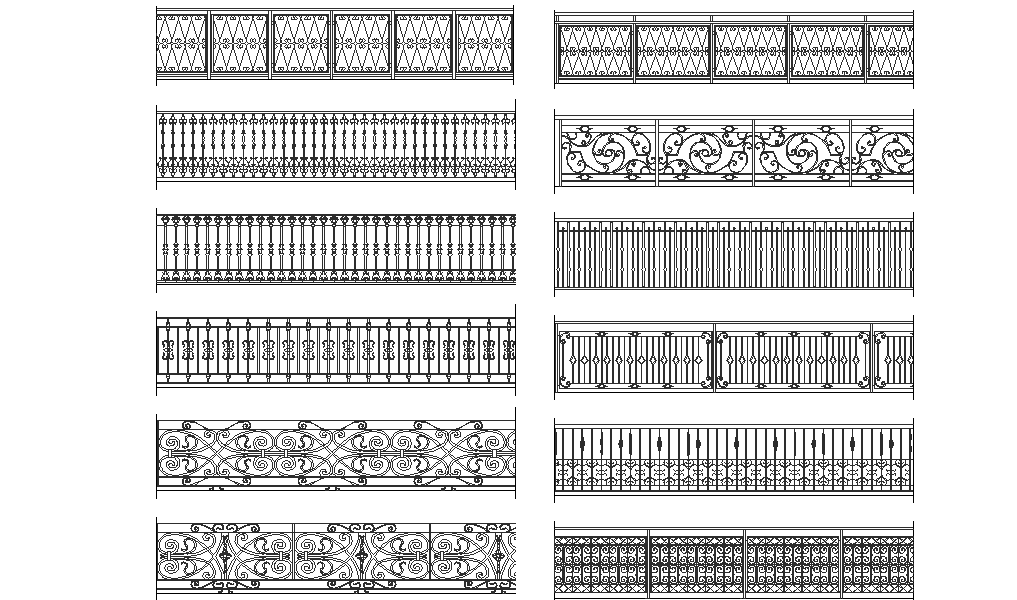 wrought iron cad library