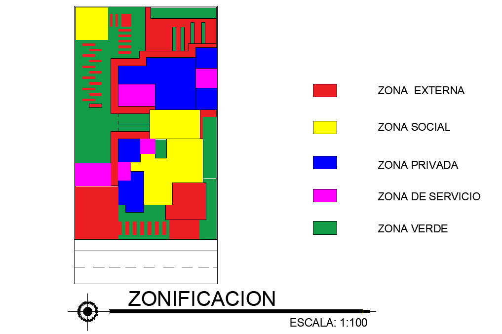 Zoning Plan House Detail Dwg File Cadbull