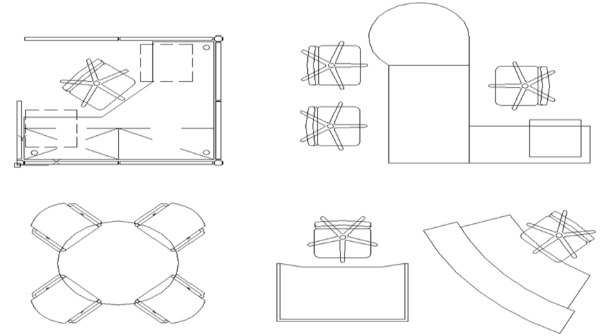 Office Equipment cad drawing is given in this cad file. Download this ...