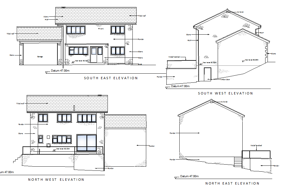 House cad drawing is given in this cad file. Download this cad file now ...