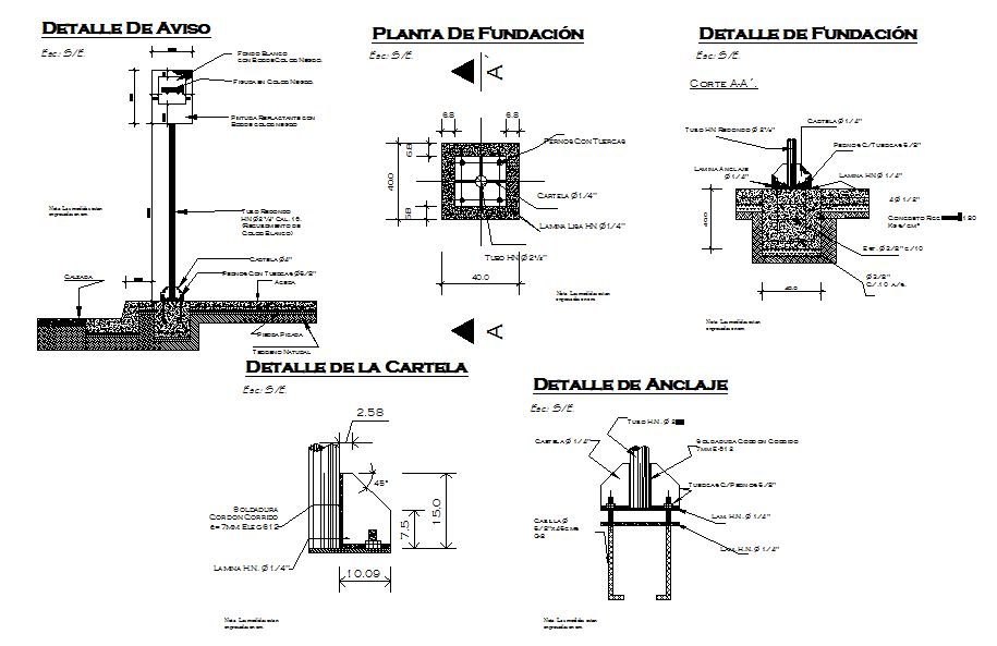 Structure Detail DWG file - Cadbull