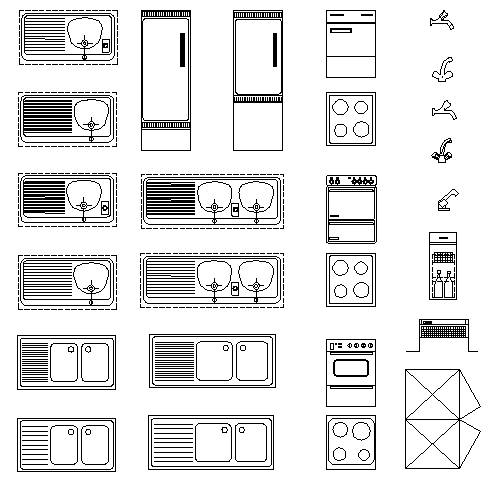 kitchen appliances cad blocks download
