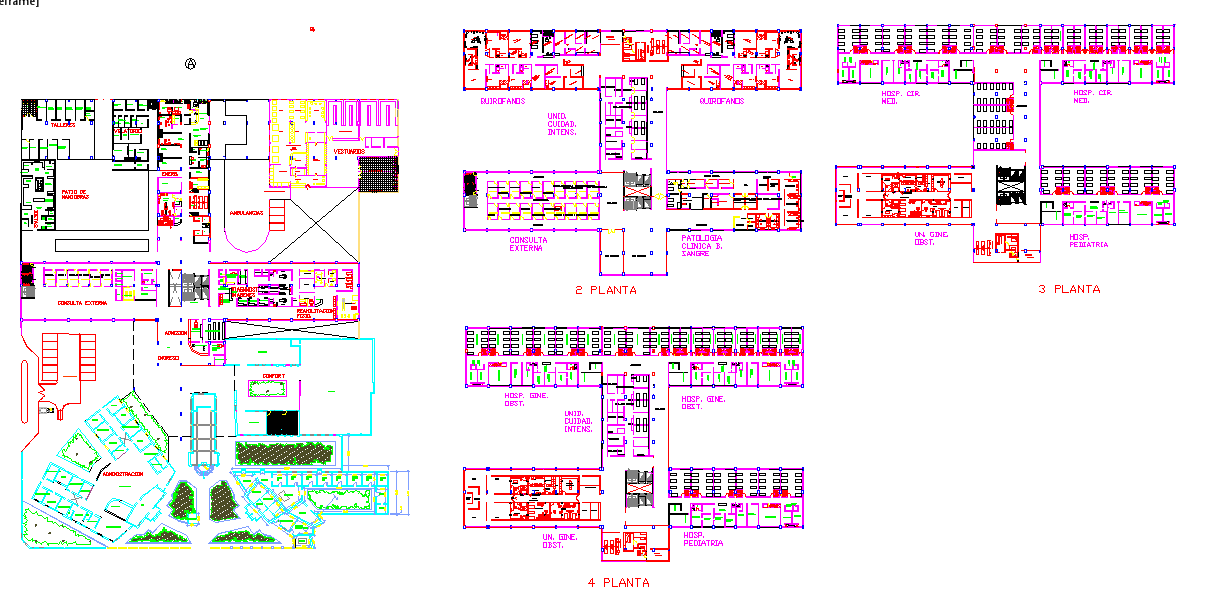 Hospital project design - Cadbull