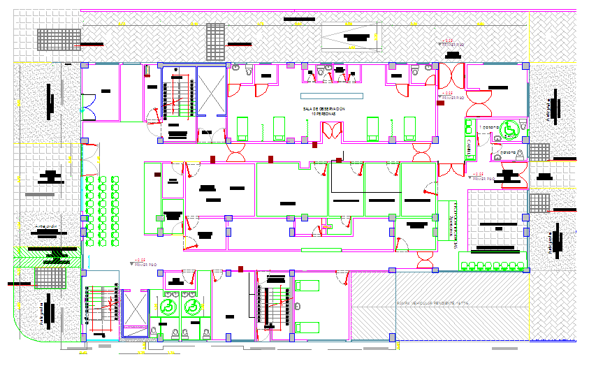 clinic Lay-out Design - Cadbull