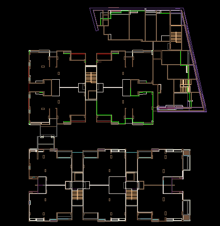 Apartment cad drawings are given in this cad file. Download this 2d cad ...