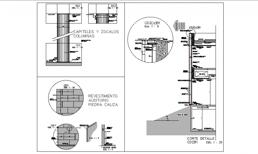 A Construction details dwg file - Cadbull