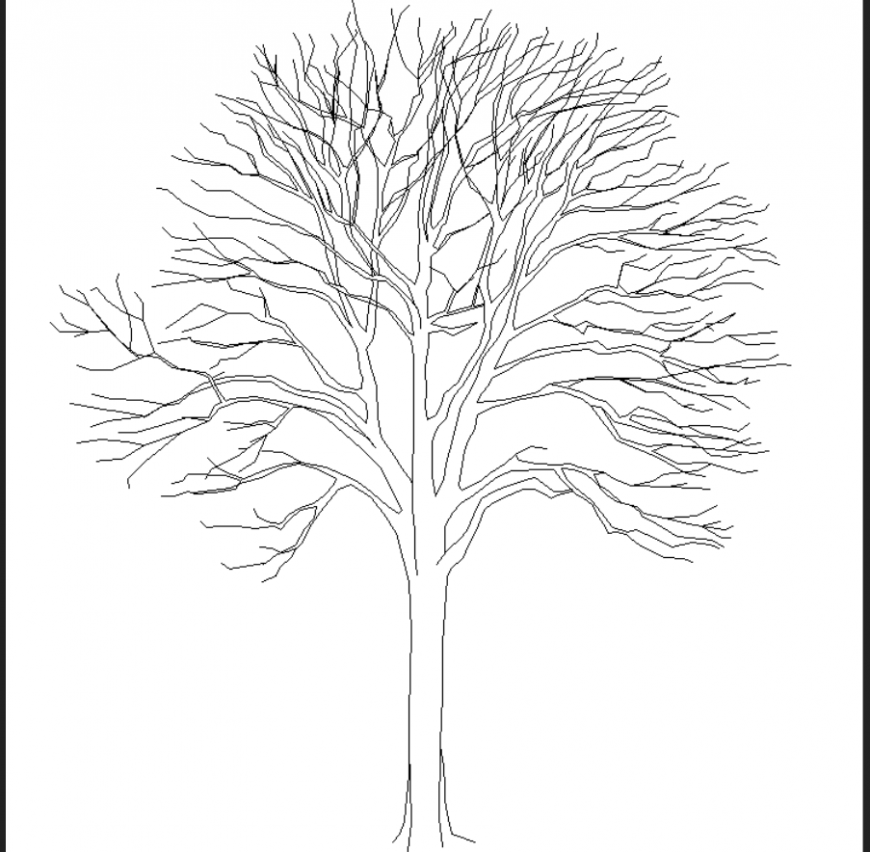 Abscission tree plan detail dwg file. - Cadbull