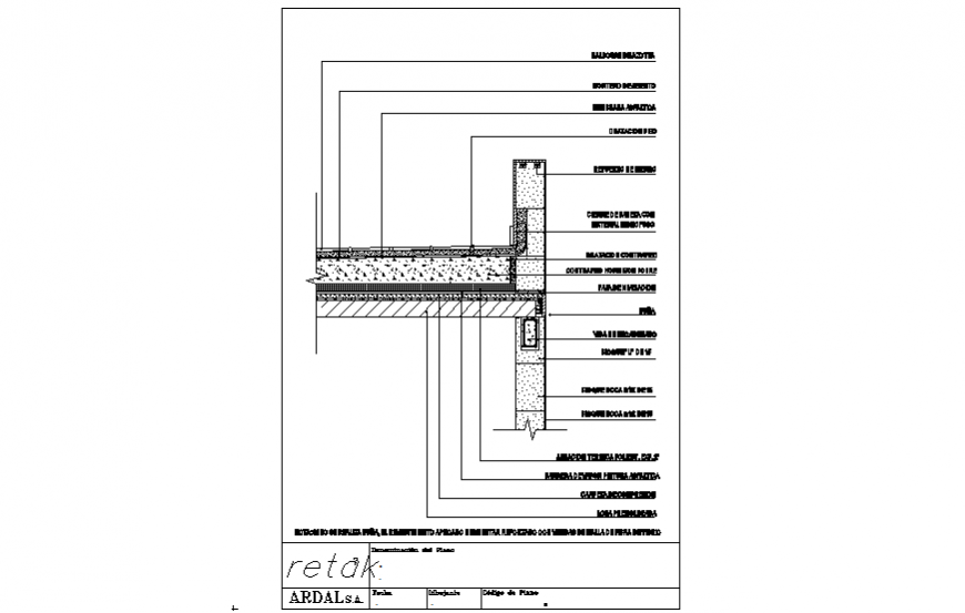 Accessible roof section detail dwg file - Cadbull