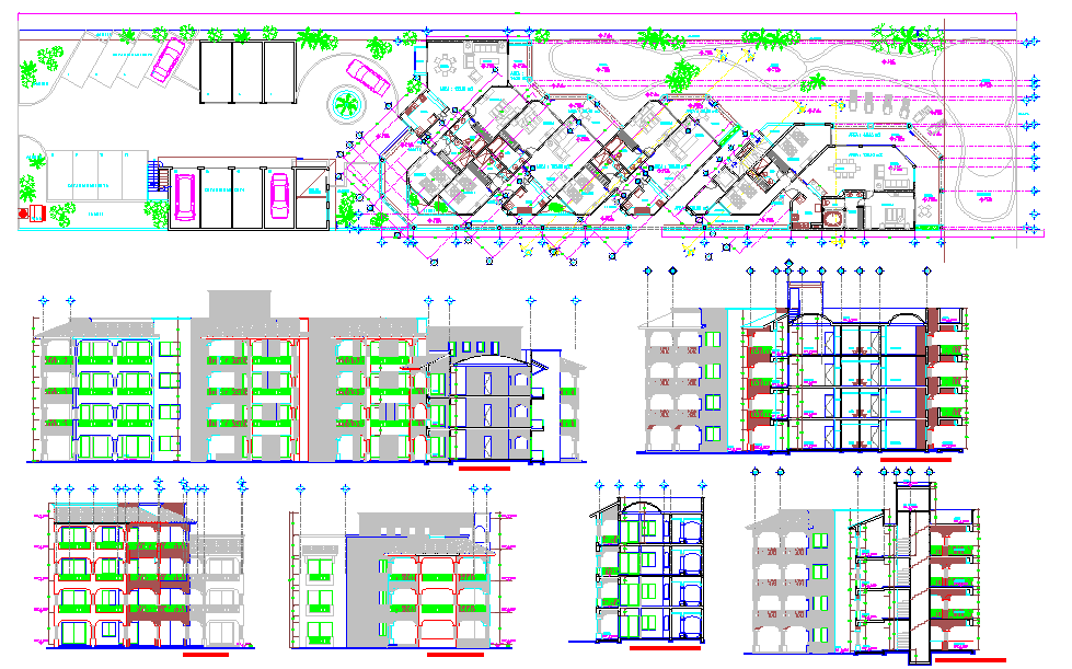 Hotel design of apartment type - Cadbull