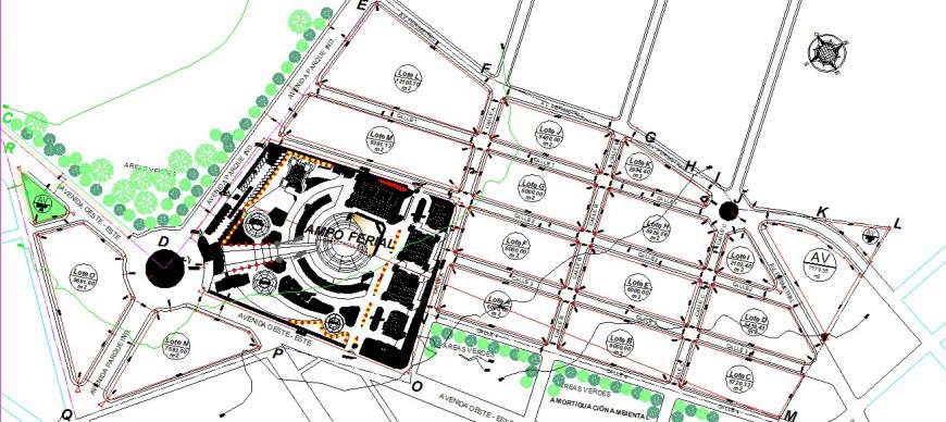 Airport landing top view plan - Cadbull