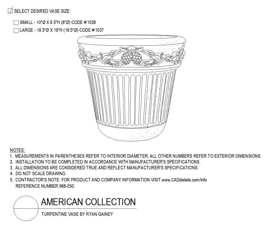 American collection plan dwg file - Cadbull