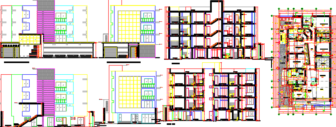 apartment layout plan dwg fi le - Cadbull