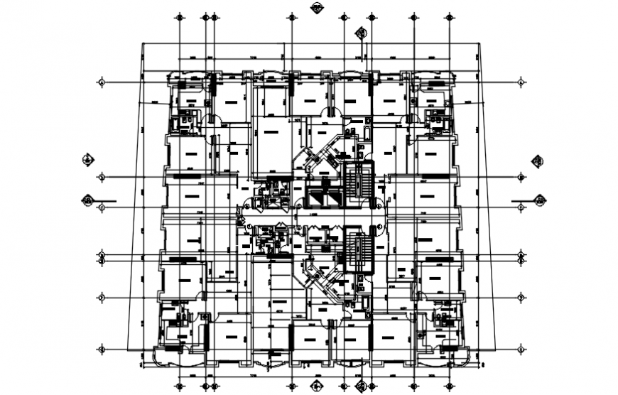 Apartment floor layout plan and framing plan structure cad drawing ...