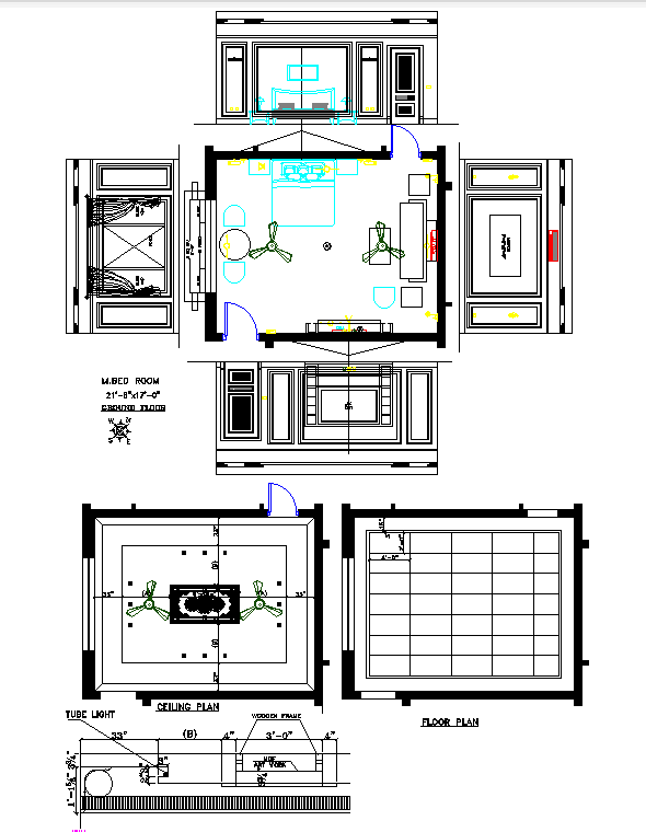 Architectural House Plan Layout Cad Drawing In Autocad Dwg File Cadbull