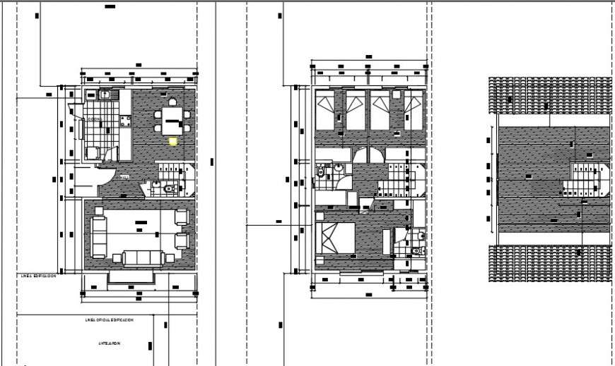 Architectural plan of a house dwg file - Cadbull